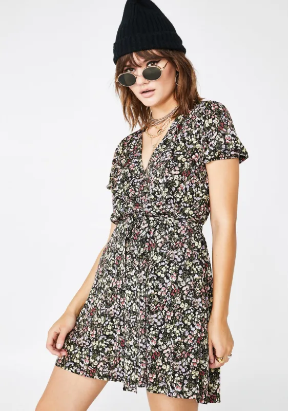 Dark Amazon Floral Dress sold by Dolls Kill