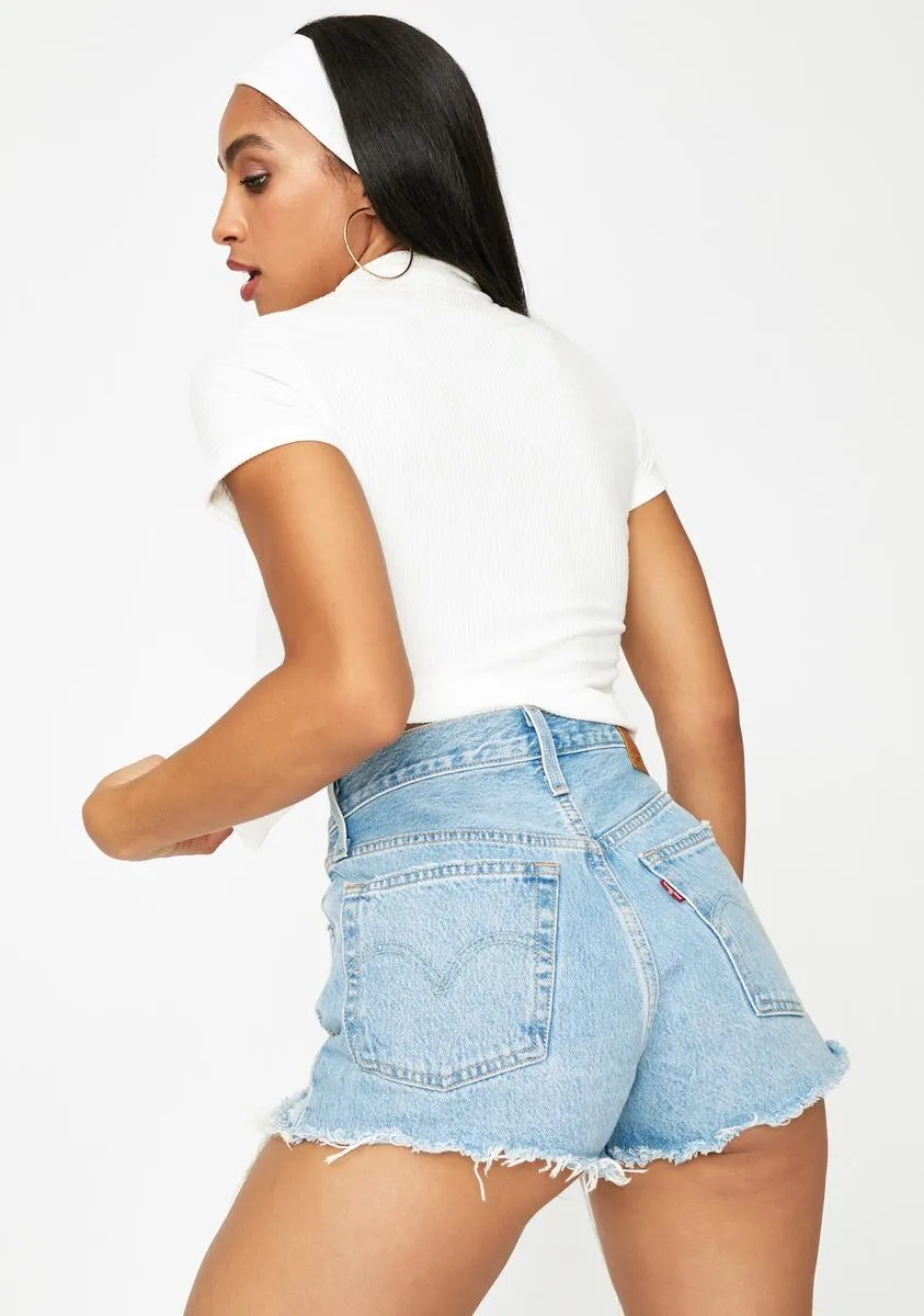 Ivory Could've Been U Front Tie Crop Tee sold by Dolls Kill product image thumbnail 4