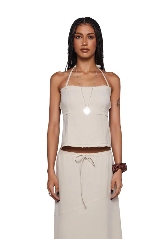 Aine Halterneck Top sold by Dolls Kill