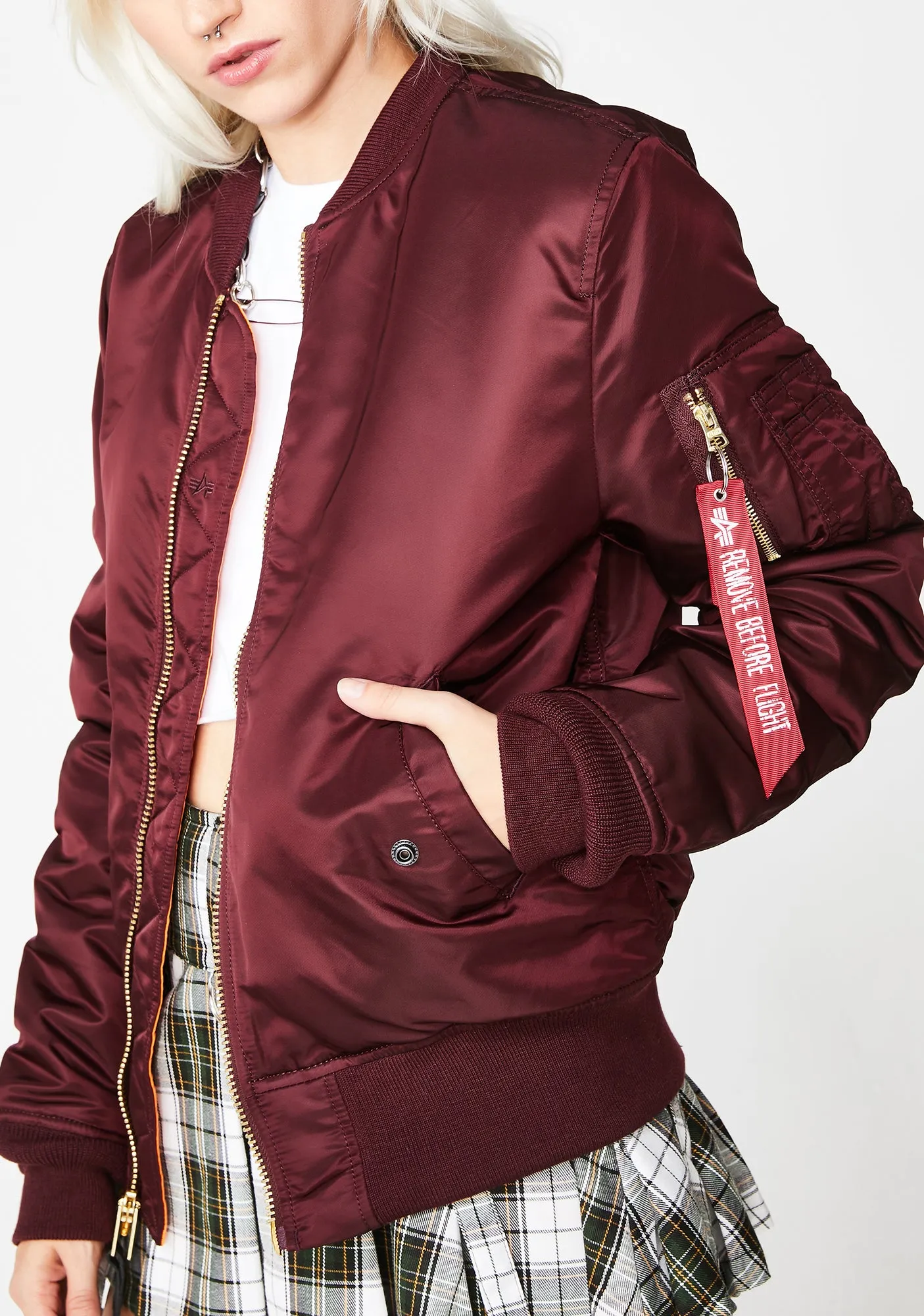 Bloody MA-1 Slim Jacket sold by Dolls Kill product image thumbnail 3