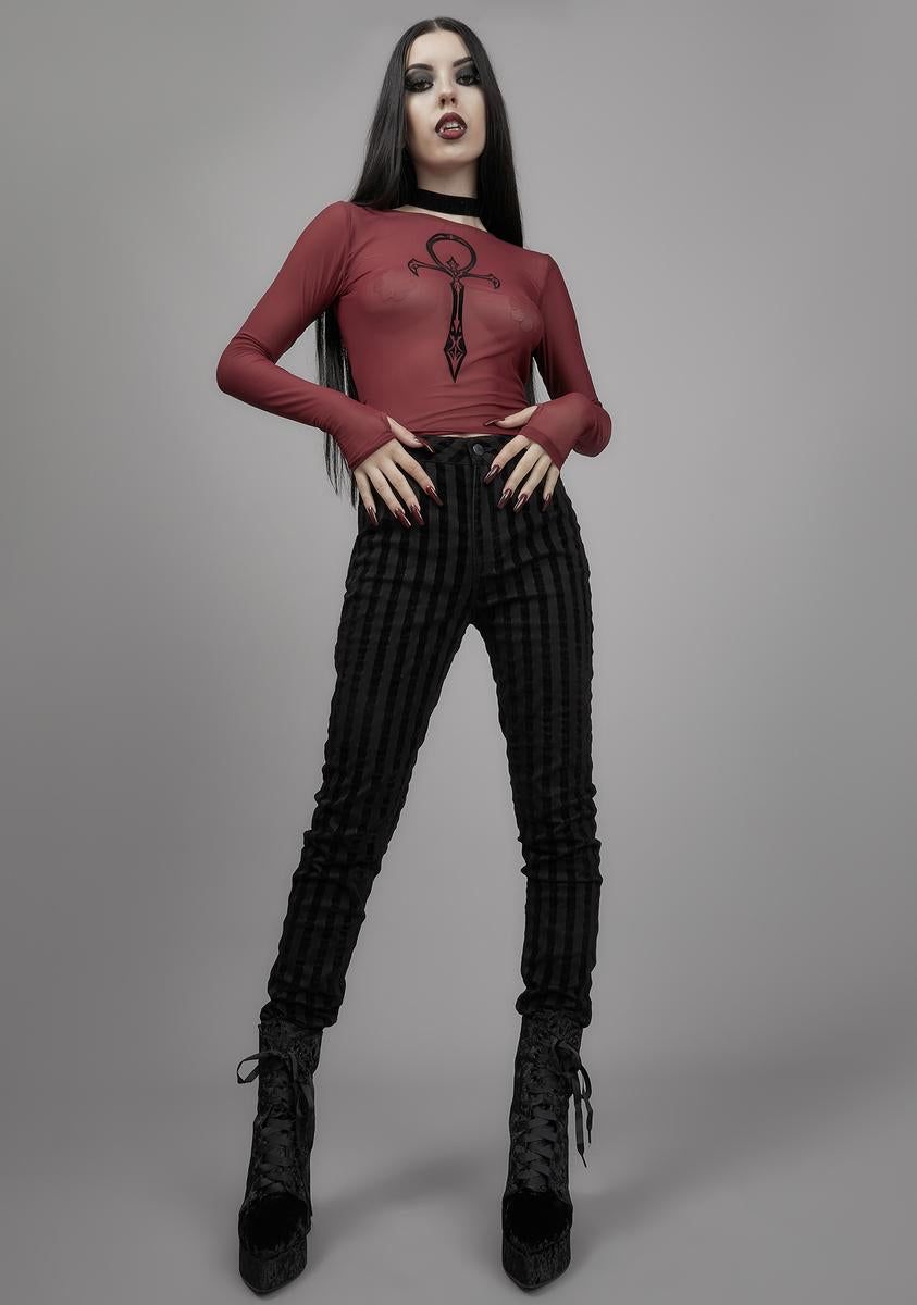 Blood Moon Rising Mesh Top sold by Dolls Kill product image thumbnail 3