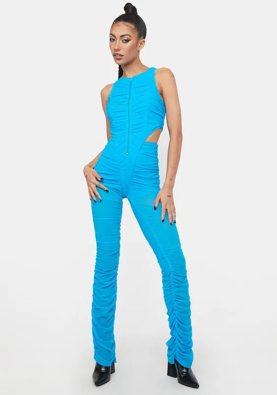 Pool Tear U Apart Ruched Catsuit sold by Dolls Kill