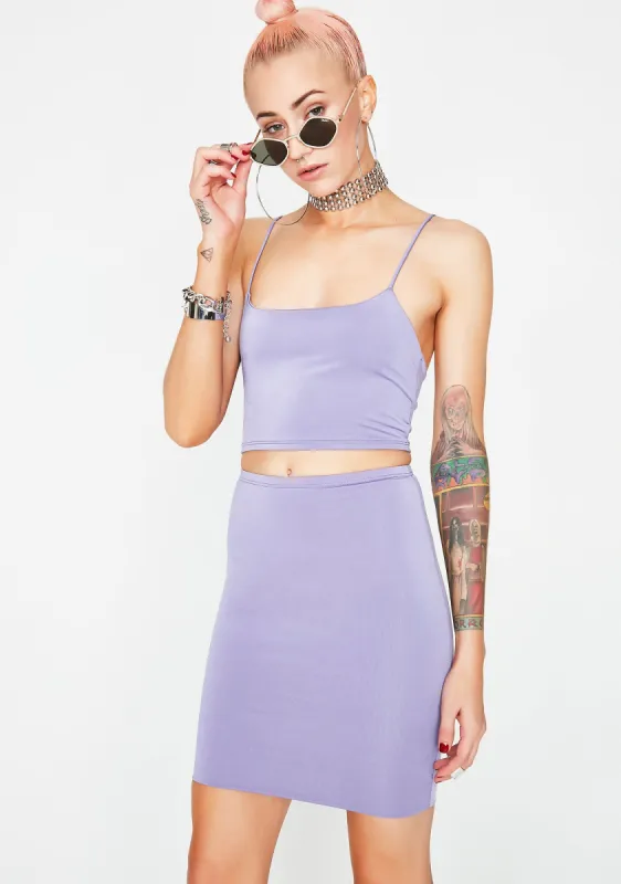 Lilac Dangerous Liaisons Bodycon Set sold by Dolls Kill