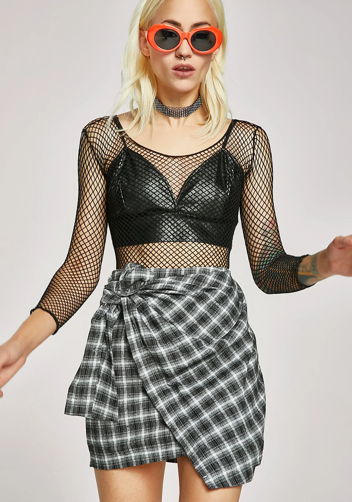 Study Buddy Plaid Skirt sold by Dolls Kill