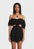 Meet Cute Ruffled Romper sold by Dolls Kill