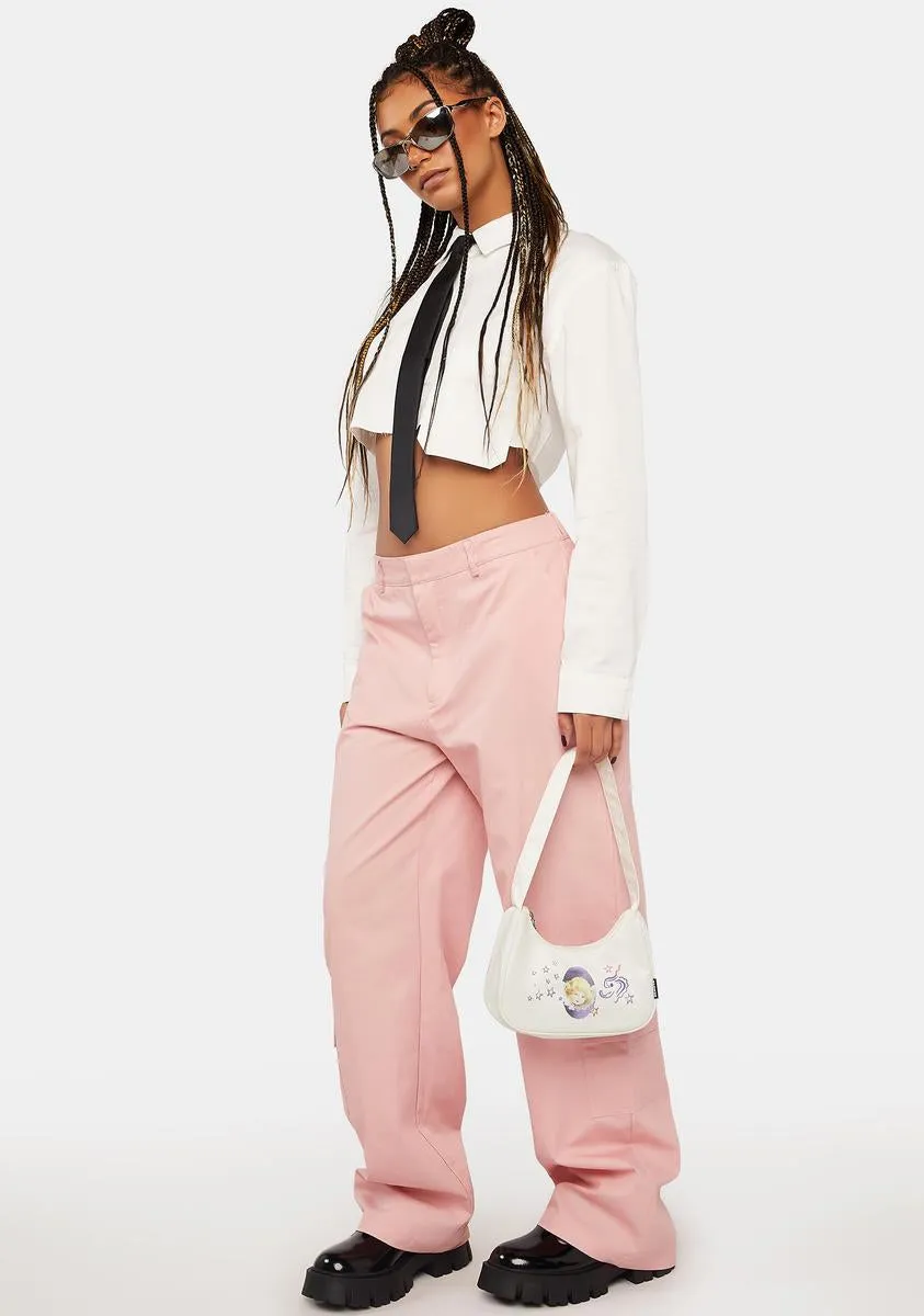 Pink Y2K Cargo Pants sold by Dolls Kill product image thumbnail 3