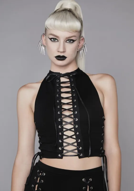 Glitch In The Matrix Crop Top sold by Dolls Kill