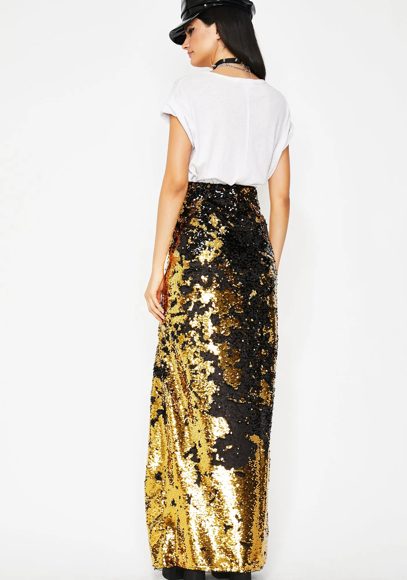 Goldie Forever Shinin' Sequin Skirt sold by Dolls Kill product image thumbnail 4