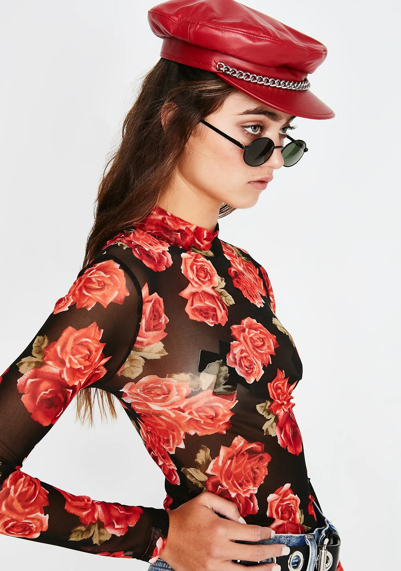 Bed Of Roses Sheer Top sold by Dolls Kill product image thumbnail 2