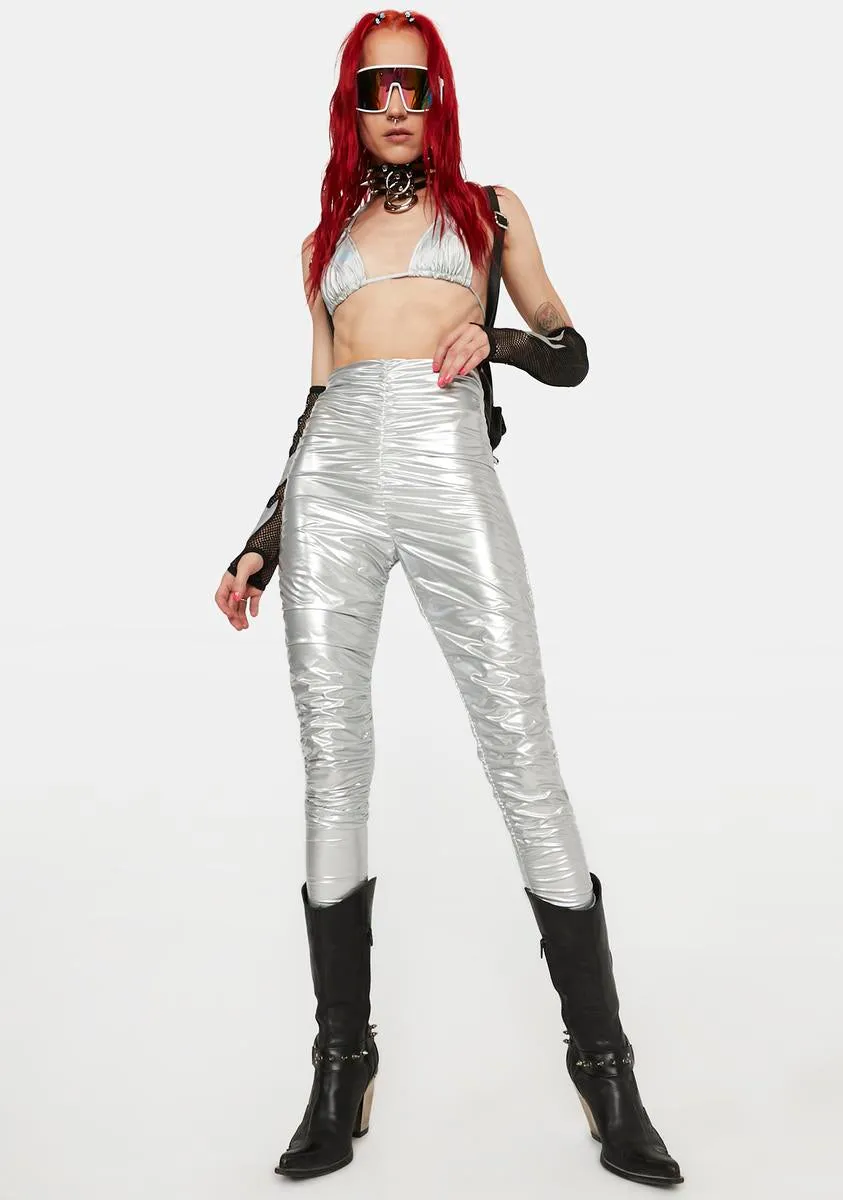 Future Fix Metallic Leggings sold by Dolls Kill product image thumbnail 2
