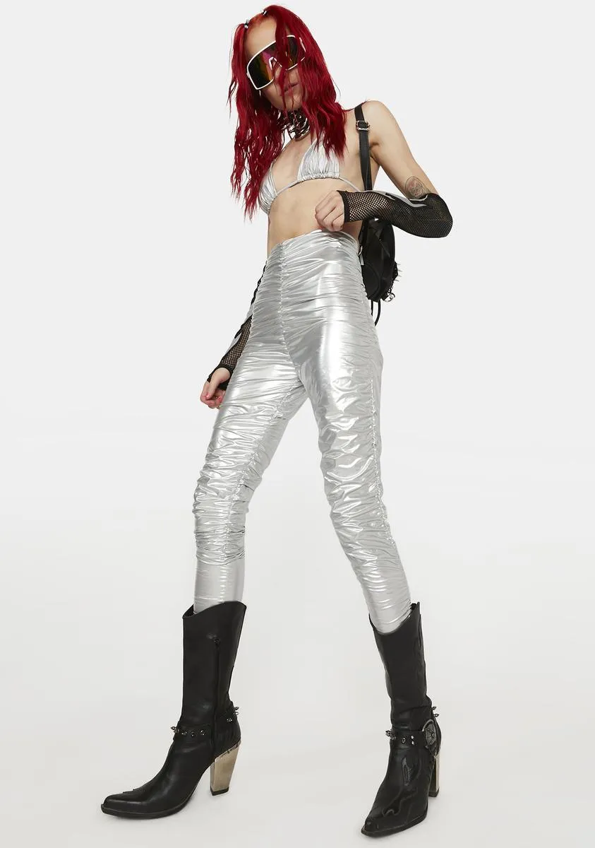 Future Fix Metallic Leggings sold by Dolls Kill product image thumbnail 3