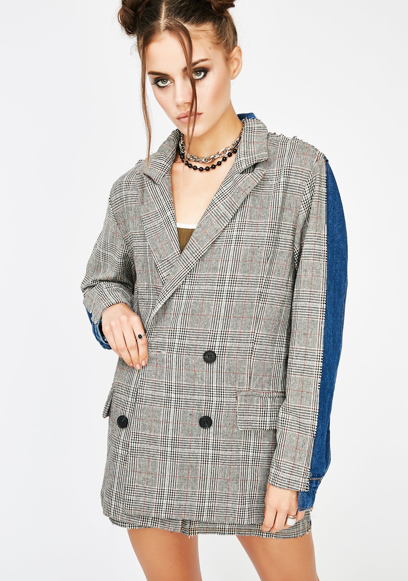 Study Hall Two Tone Jacket sold by Dolls Kill