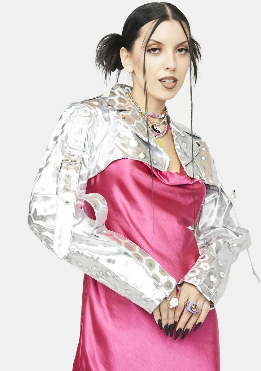 Mercury Rev It Up Shrug Moto Jacket sold by Dolls Kill product image thumbnail 2