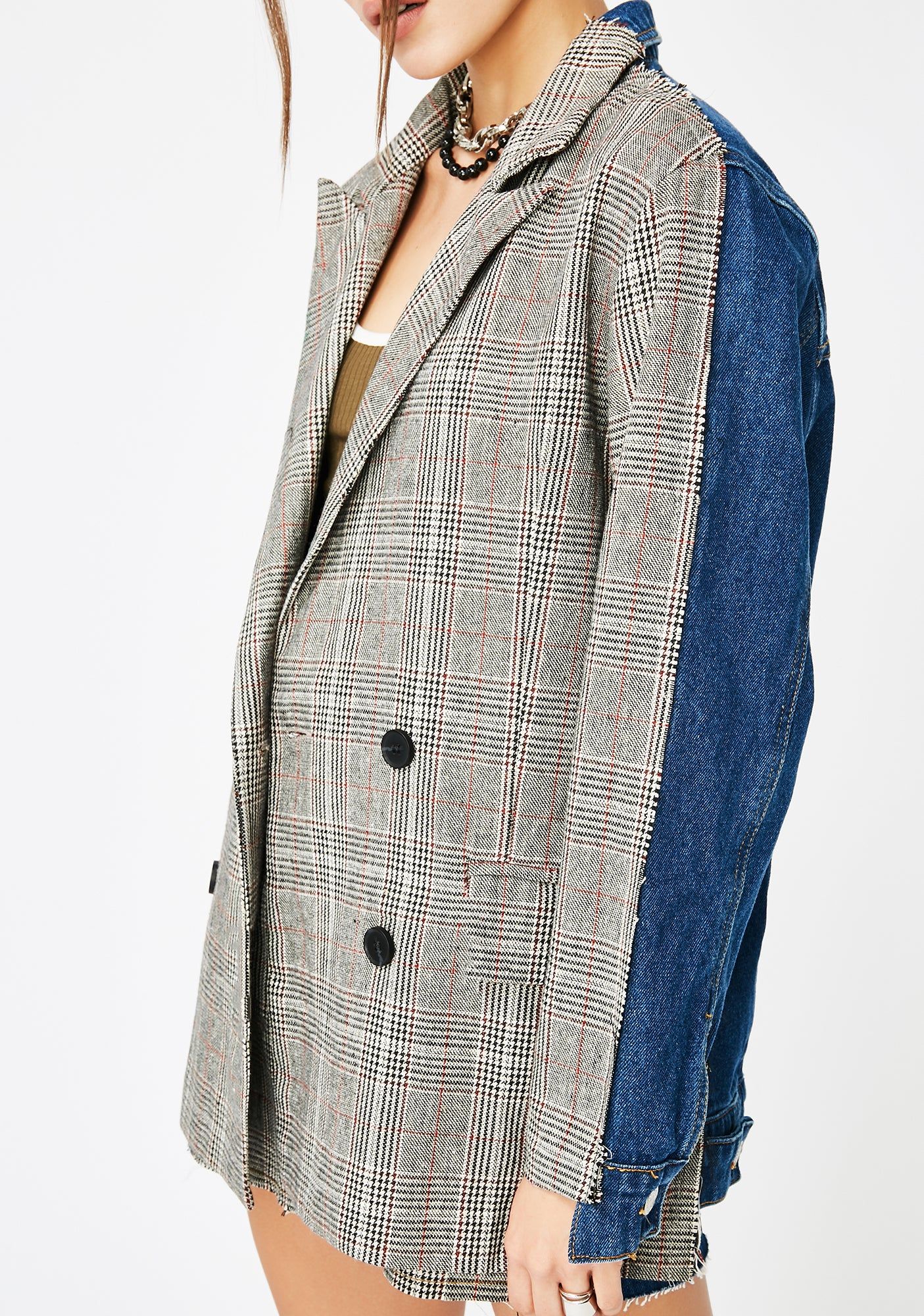 Study Hall Two Tone Jacket sold by Dolls Kill product image thumbnail 3