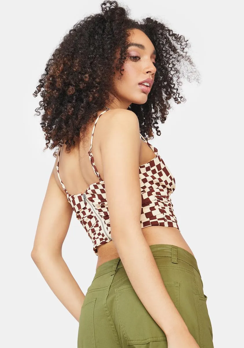 Check Mark Cropped Tank sold by Dolls Kill product image thumbnail 4