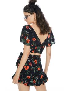 Poppy Petals Crop Set sold by Dolls Kill