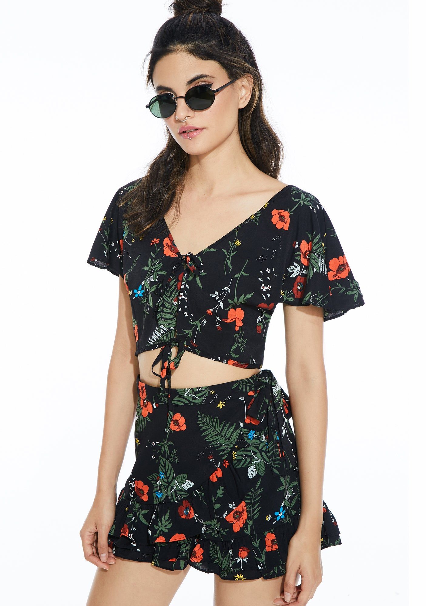 Poppy Petals Crop Set sold by Dolls Kill product image thumbnail 3