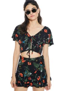 Poppy Petals Crop Set sold by Dolls Kill