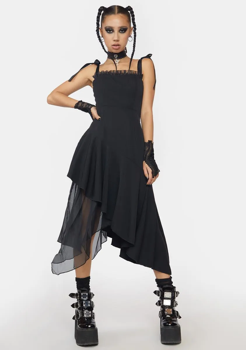 Elegant Asymmetrical Midi Dress sold by Dolls Kill product image thumbnail 3