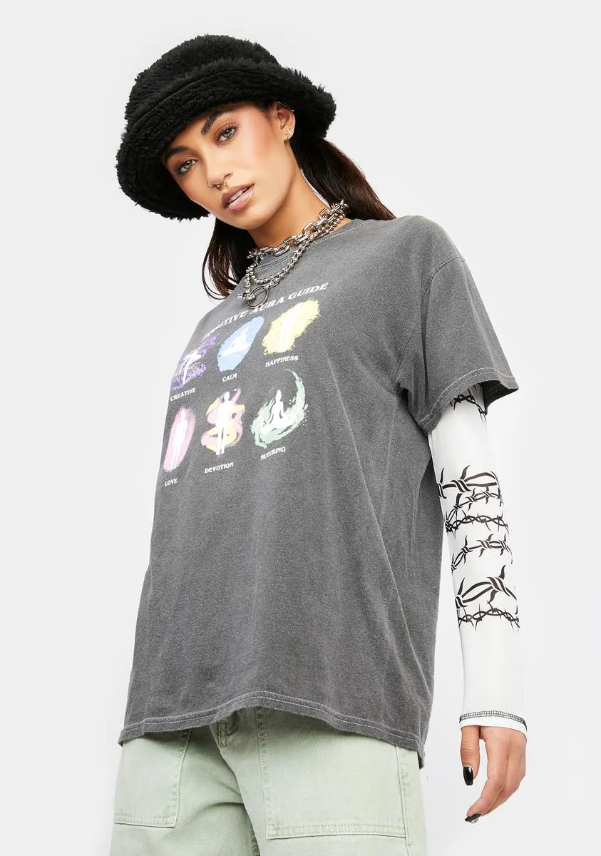 Positive Aura Graphic Tee sold by Dolls Kill product image thumbnail 2
