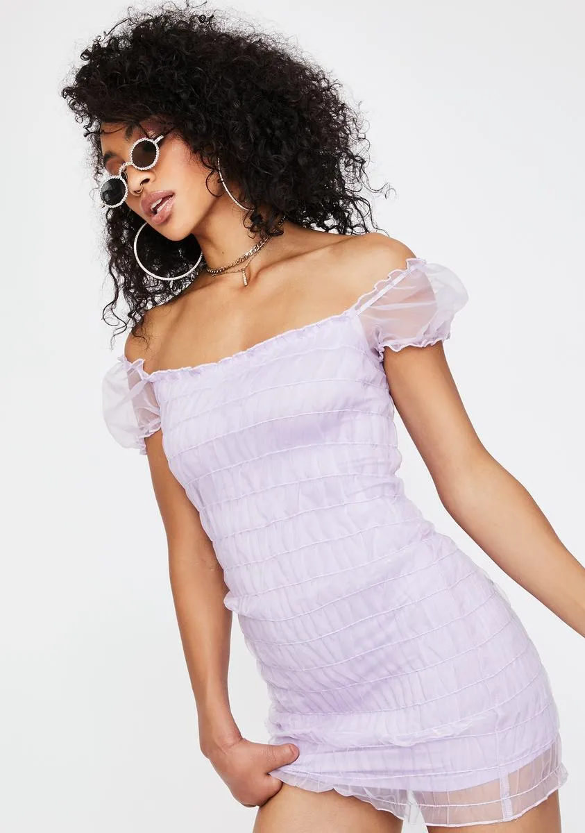 Lilac Lenira Mini Dress sold by Dolls Kill