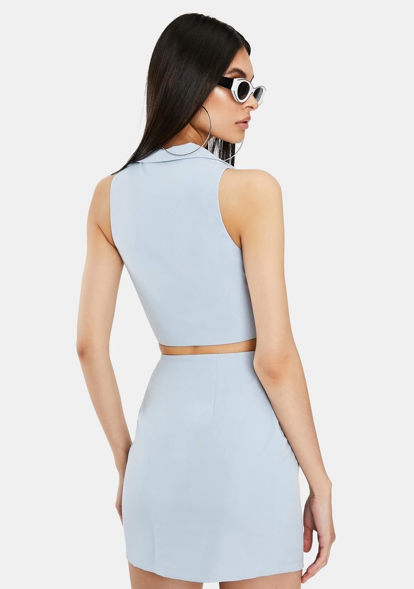 Monte Carlo Blues Zip Up Top Set sold by Dolls Kill product image thumbnail 4