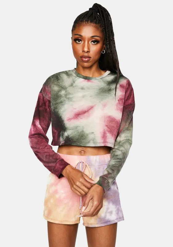 Brunch Tie Dye Top made by Dolls Kill