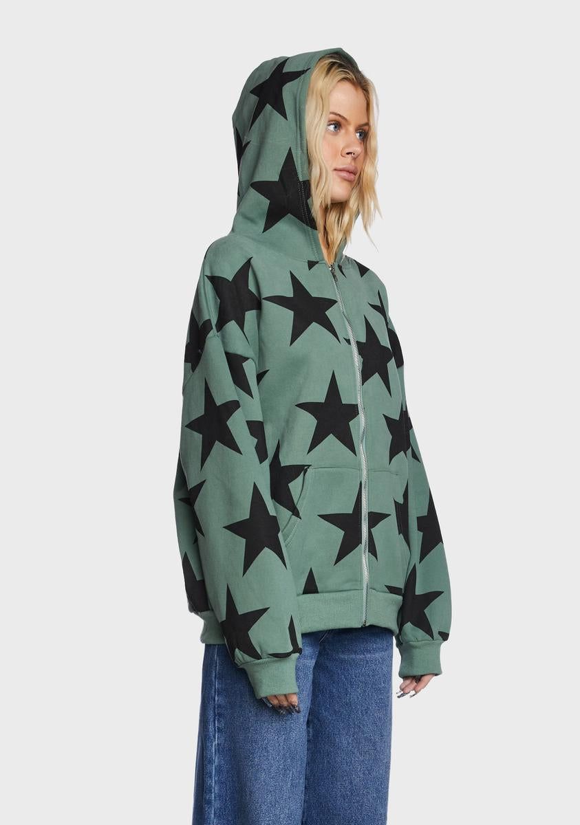 Star At Me Oversized Hoodie sold by Dolls Kill product image thumbnail 3