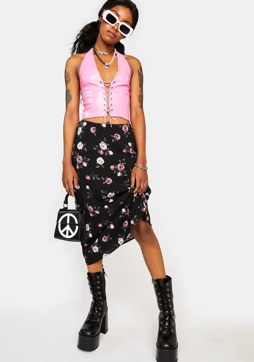 Sweet Cyber Sexy Lace-Up Halter Top sold by Dolls Kill product image thumbnail 3