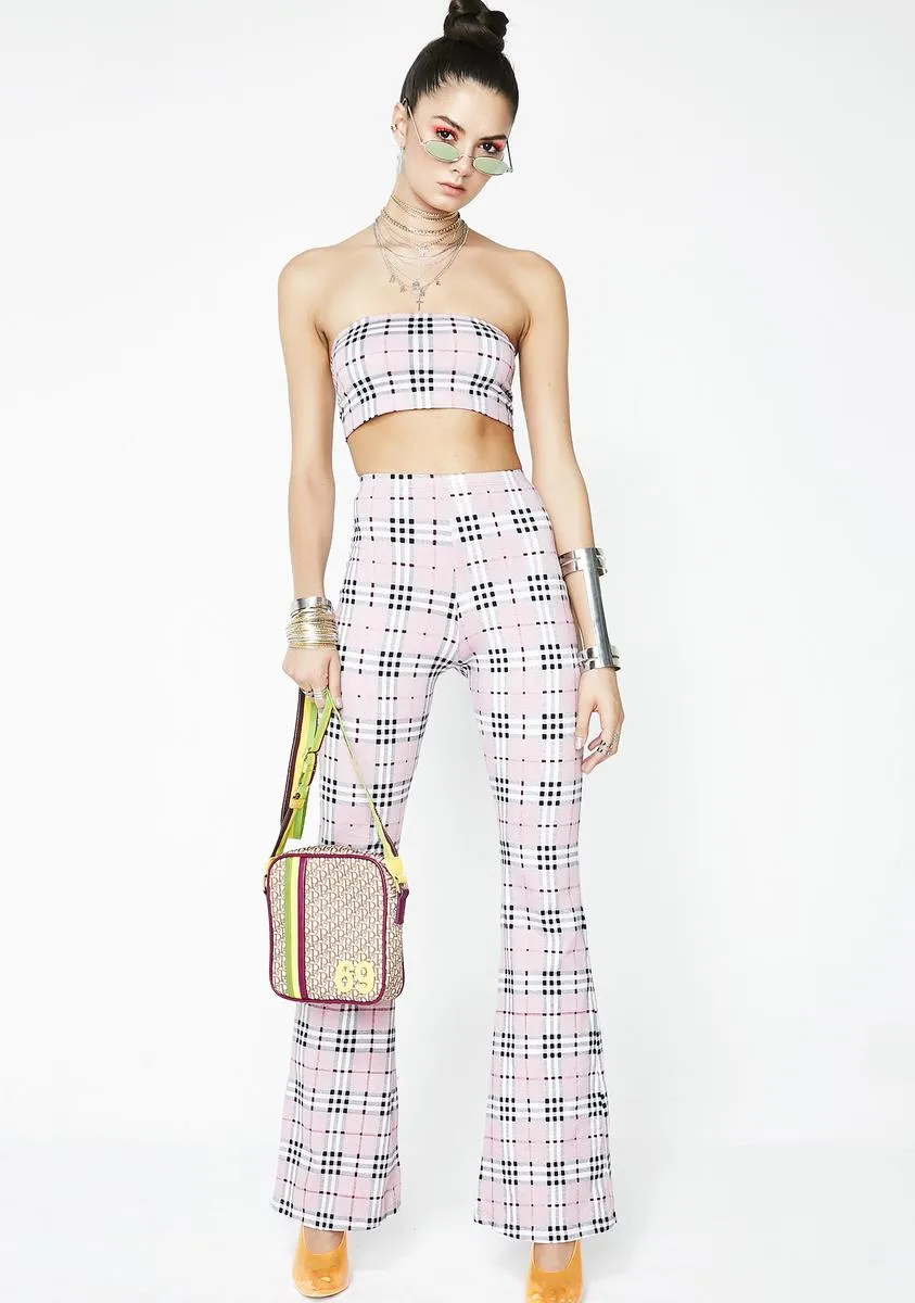 Pink Check Jeevan Twinset sold by Dolls Kill product image thumbnail 5