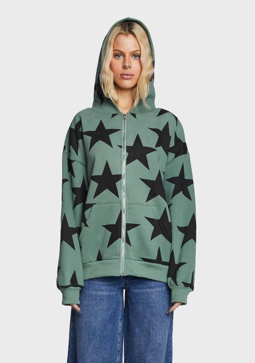 Star At Me Oversized Hoodie sold by Dolls Kill
