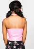 Sweet Cyber Sexy Lace-Up Halter Top sold by Dolls Kill