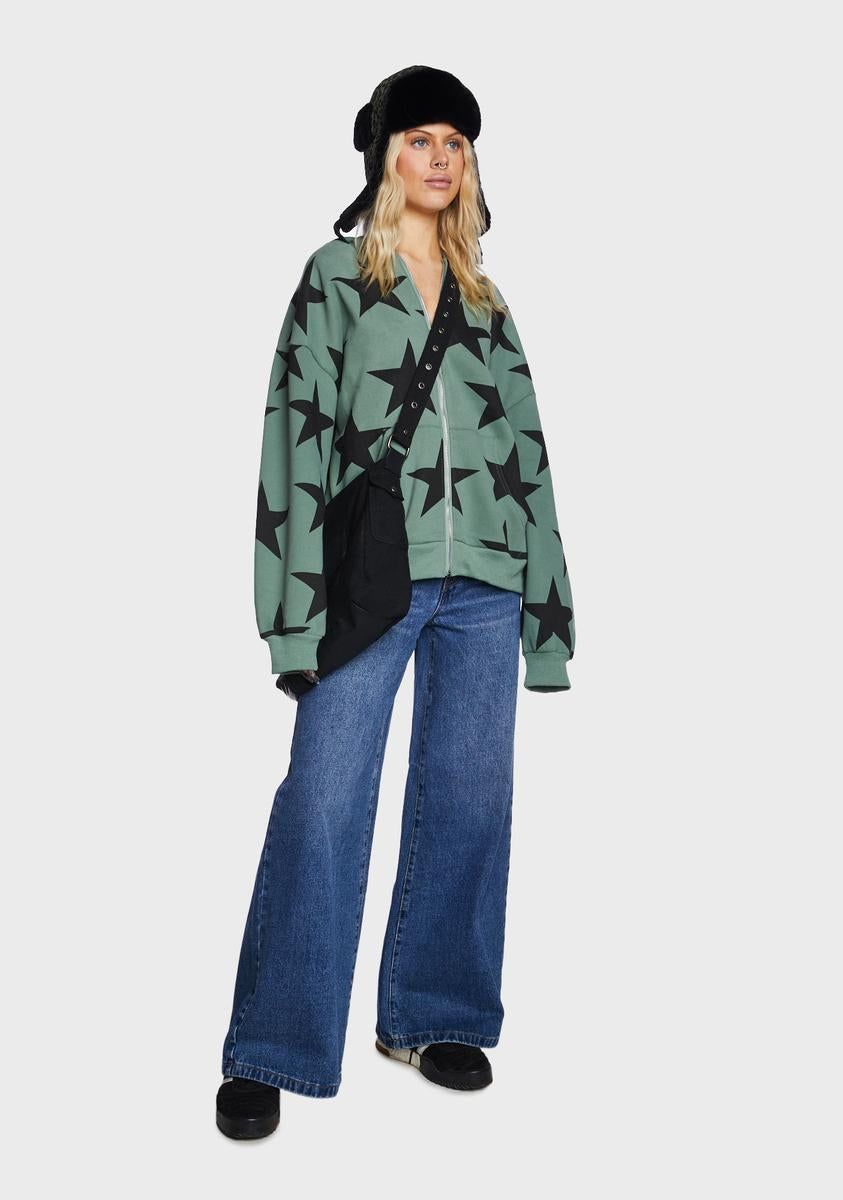 Star At Me Oversized Hoodie sold by Dolls Kill product image thumbnail 5