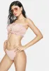 Rose Water Ruched Bikini Set sold by Dolls Kill