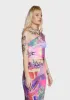 Pleasure Print Asymmetric Top sold by Dolls Kill