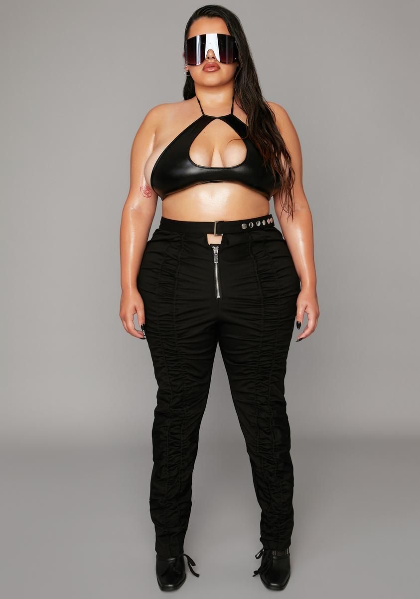 Babe Look At Me Now Ruched Pants sold by Dolls Kill product image thumbnail 3