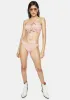 Rose Water Ruched Bikini Set sold by Dolls Kill
