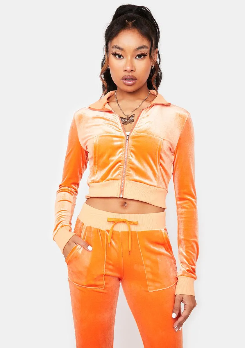 Citrus Petty Police Velour Pants Set sold by Dolls Kill