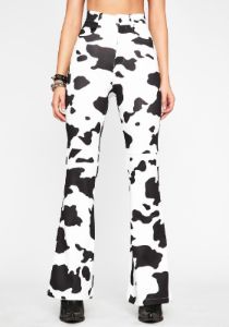 Everything's A1 Cow Print Pants sold by Dolls Kill