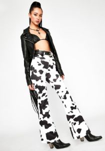 Everything's A1 Cow Print Pants sold by Dolls Kill