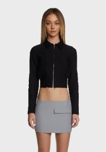 Carson Cropped Jacket sold by Dolls Kill