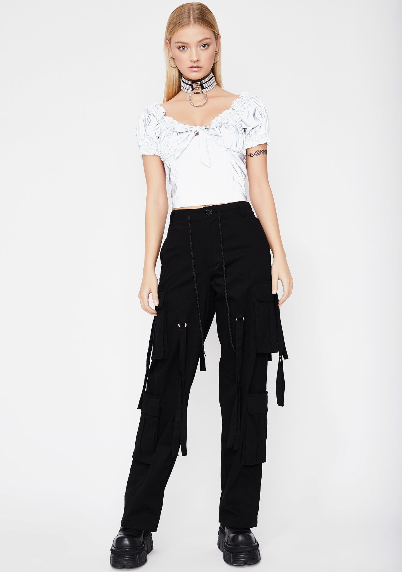 Glowaholic Reflective Top sold by Dolls Kill product image thumbnail 4