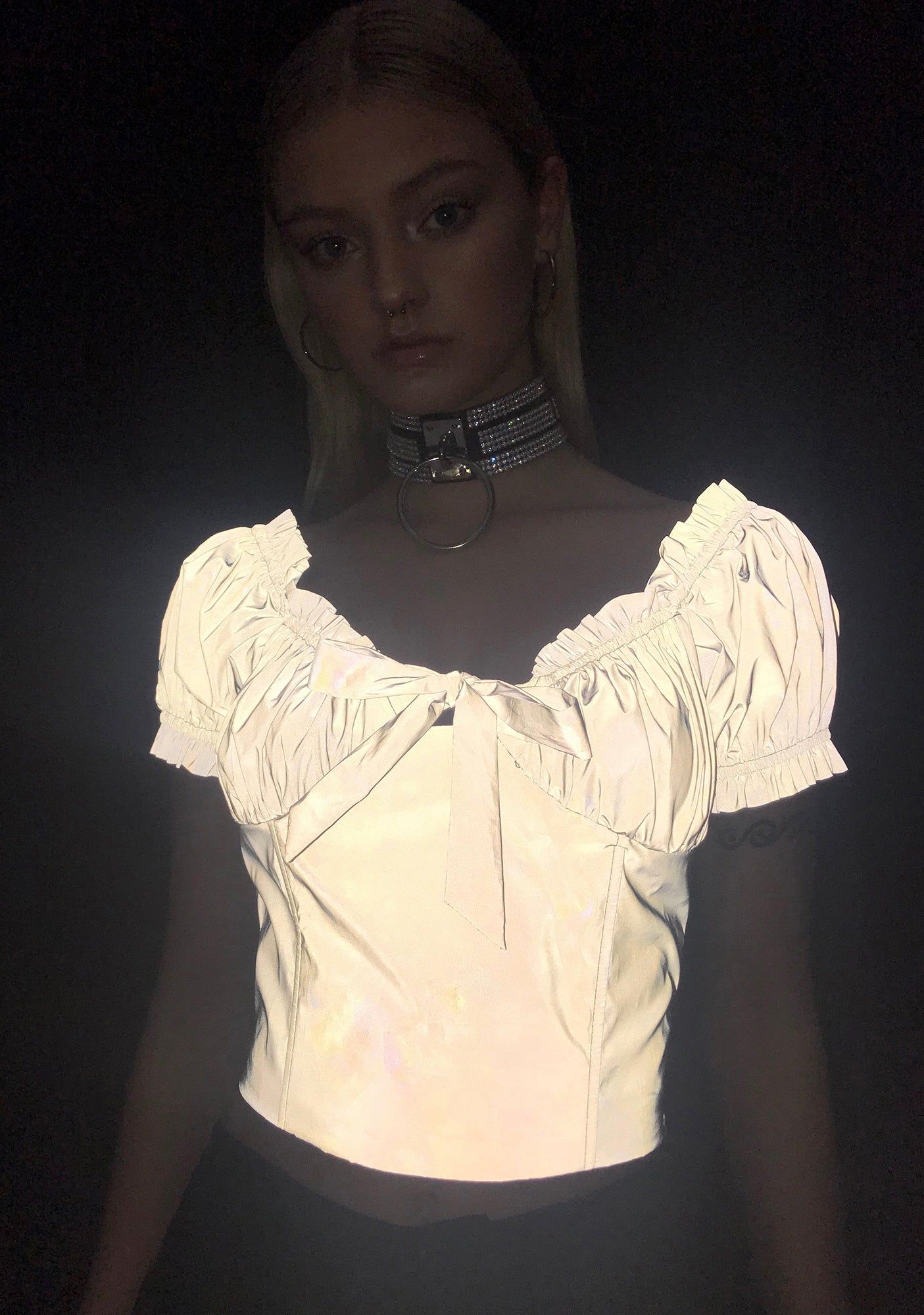 Glowaholic Reflective Top sold by Dolls Kill