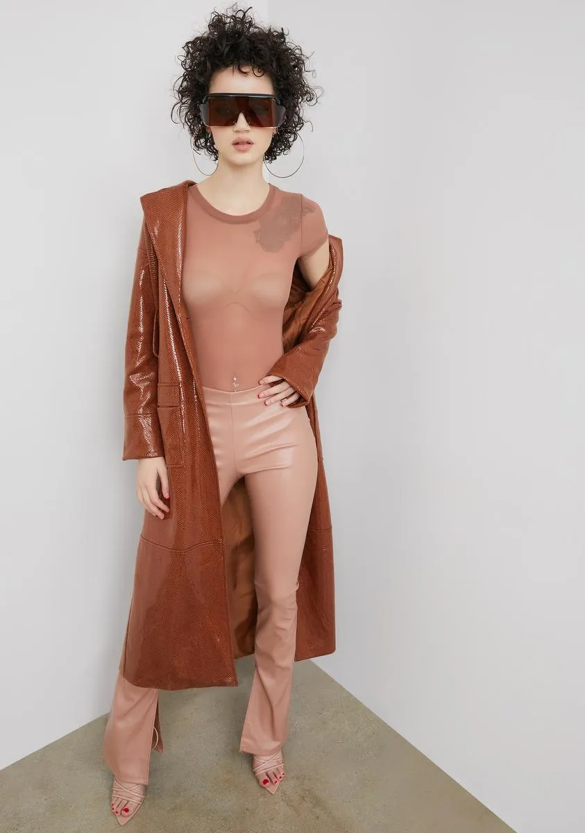 Nude Shimming It Mesh Bodysuit sold by Dolls Kill product image thumbnail 3