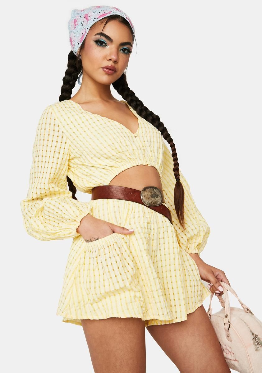 Down to Earth Cut Out Romper sold by Dolls Kill product image thumbnail 2