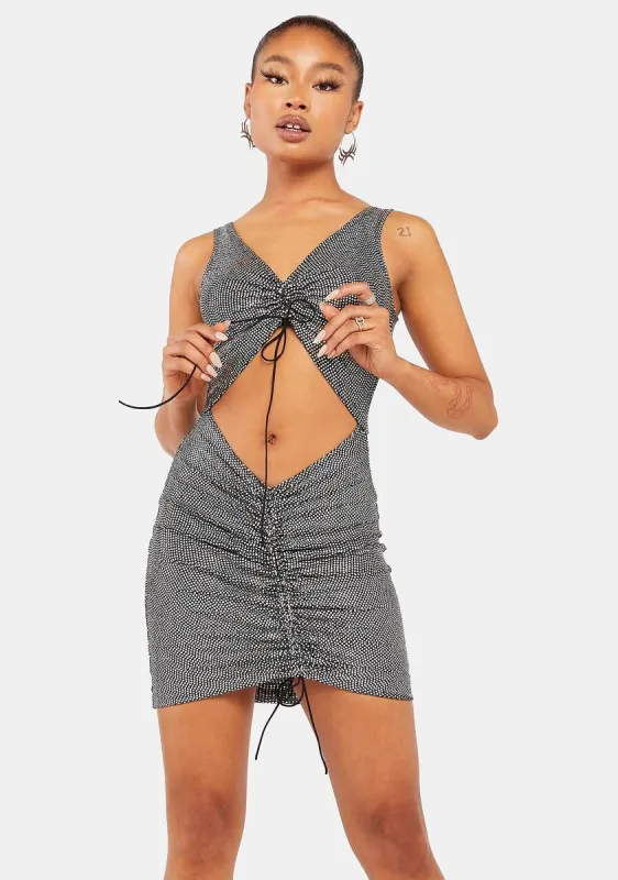 Cheers To You Holographic Dress sold by Dolls Kill