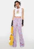 Power Floral Flare Pants sold by Dolls Kill