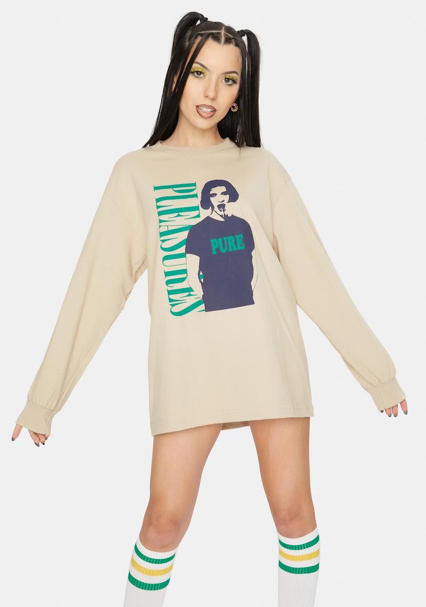 Pure Long Sleeve Graphic Tee sold by Dolls Kill