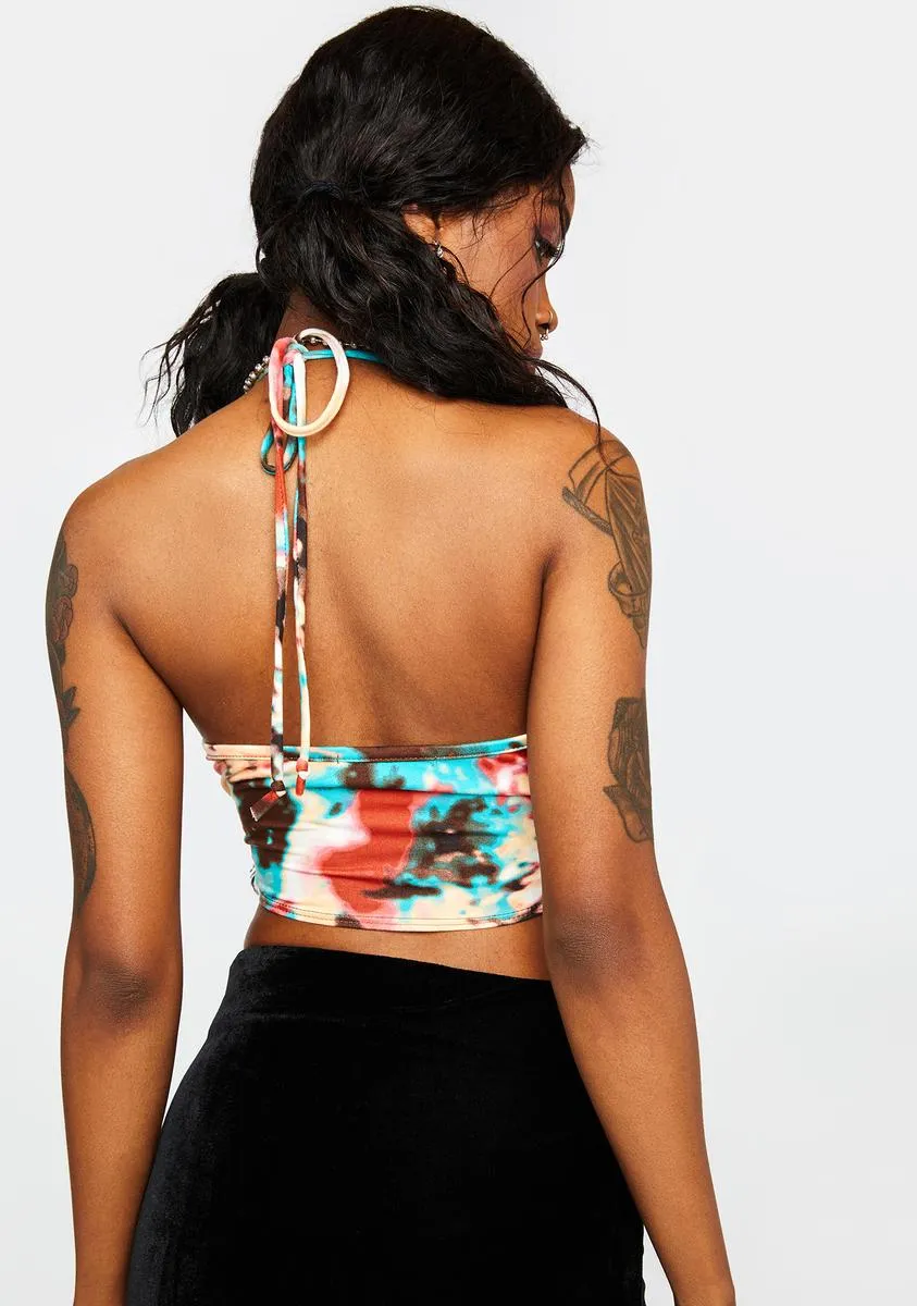 Rustic Multi Halter Crop Top sold by Dolls Kill product image thumbnail 4