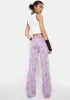 Power Floral Flare Pants sold by Dolls Kill
